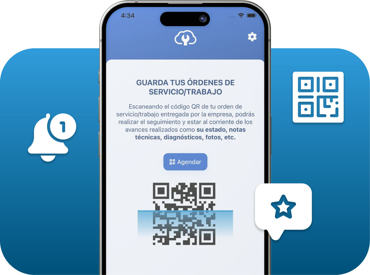 App móvil de Gestioo para clientes